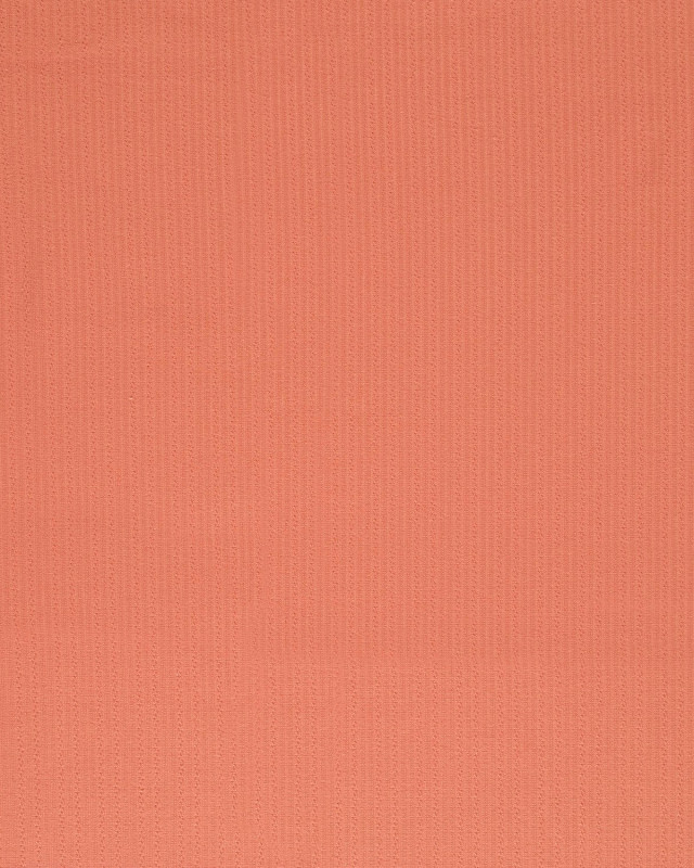 Tissu Jersey Texturé Ecru Marsala - Mercerine