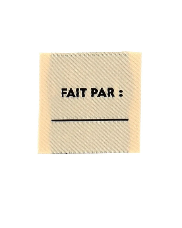 Etiquette Tissée à Coudre Fait Par - Mercerine