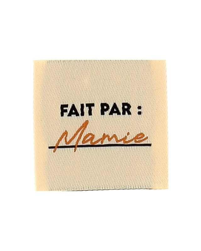 Etiquette Tissée à Coudre Fait Par Mamie - Mercerine
