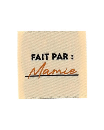 Etiquette Tissée à Coudre Fait Par Mamie - Mercerine