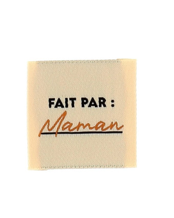 Etiquette Tissée à Coudre Fait Par Maman - Mercerine