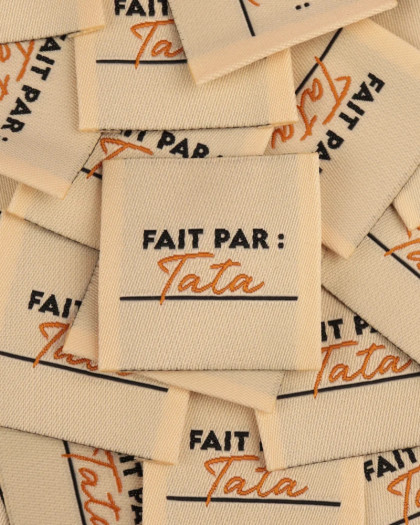 Etiquette Tissée à Coudre Fait Par Tata - Mercerine