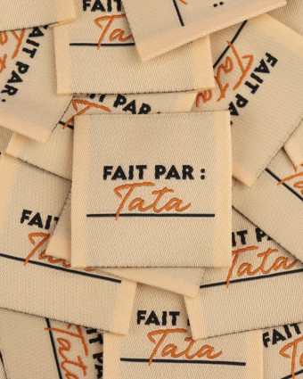 Etiquette Tissée à Coudre Fait Par Tata - Mercerine