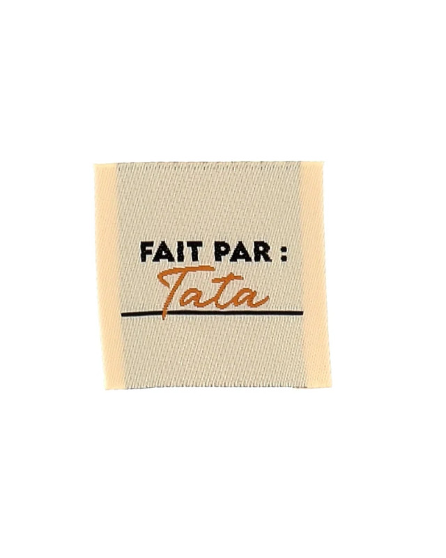 Etiquette Tissée à Coudre Fait Par Tata - Mercerine