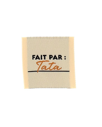 Etiquette Tissée à Coudre Fait Par Tata - Mercerine