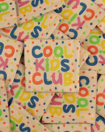 Etiquette Tissée à Coudre Cool Kids Club - Mercerine