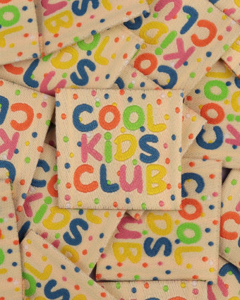 Etiquette Tissée à Coudre Cool Kids Club - Mercerine
