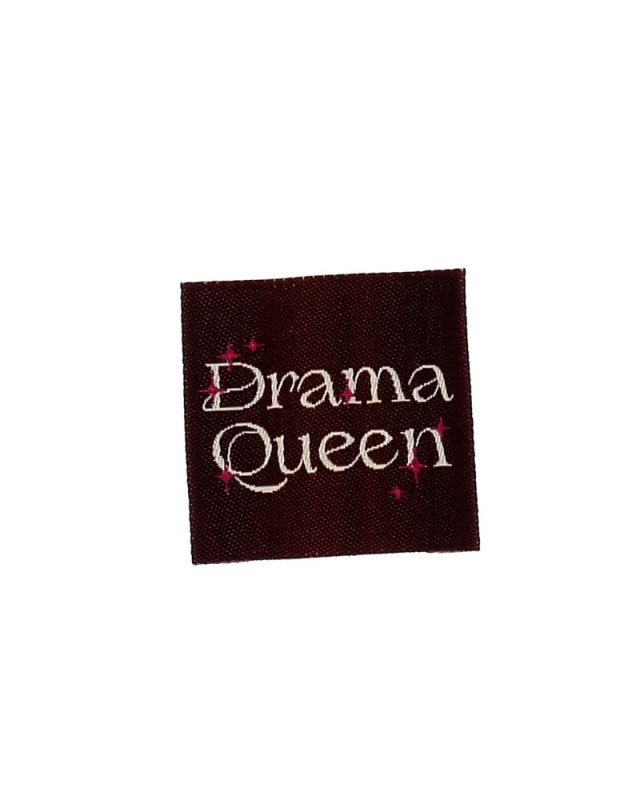Etiquette Tissée à Coudre Drama Queen - Mercerine