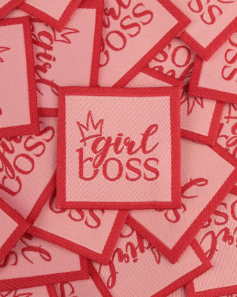 Etiquette Tissée à Coudre Girl Boss - Mercerine