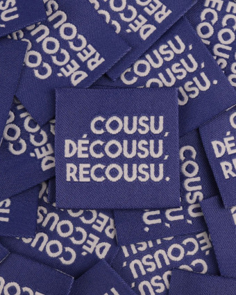 Etiquette Tissée à Coudre Cousu Décousu Recousu - Mercerine