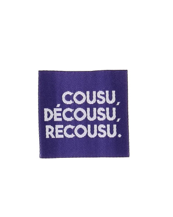 Etiquette Tissée à Coudre Cousu Decousu Recousu - Mercerine