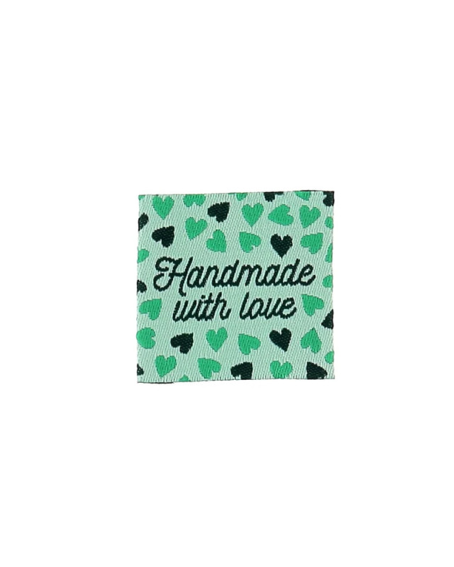 Etiquette Tissée à Coudre Handmade With Love - Mercerine