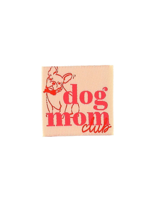 Etiquette Tissée à Coudre Dog Mom Club - Mercerine