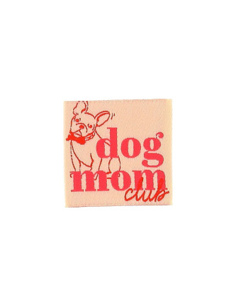 Etiquette Tissée à Coudre Dog Mom Club - Mercerine