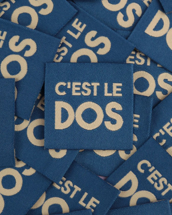Etiquette Tissée à Coudre C'est Le Dos - Mercerine