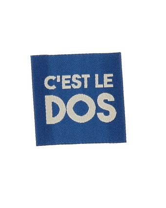 Etiquette Tissée à Coudre C'est Le Dos - Mercerine
