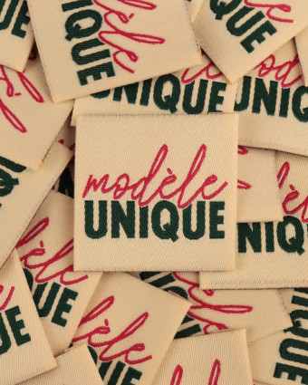 Etiquette Tissée à Coudre Modèle Unique - Mercerine