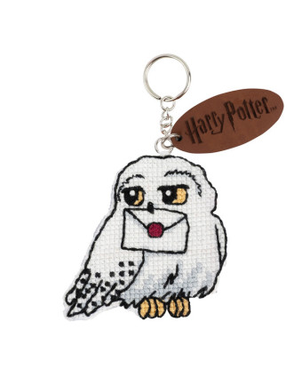 Kit Porte-Clé Point de Croix Harry Potter Hedwige - Mercerine