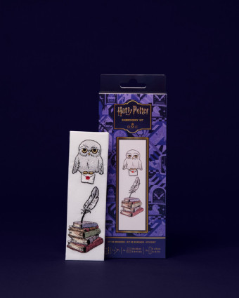 Kit Point de Croix Collection Harry Potter – Marque Page Hedwige - Mercerine