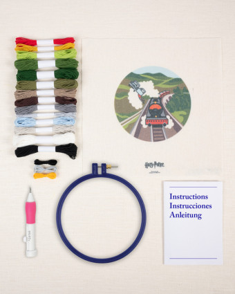 Kit Punch Needle Harry Potter Voiture Volante - Mercerine