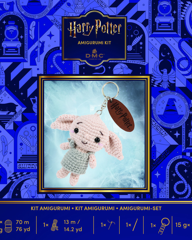 Kit Porte-Clé Amigurumi Harry Potter Dobby - Mercerine