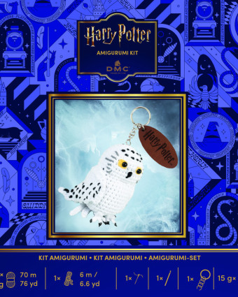 Kit Porte-Clé Amigurumi Harry Potter Hedwig - Mercerine