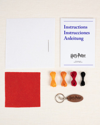 Kit Porte-Clé Point de Croix Harry Potter Voie 9 3/4 - Mercerine