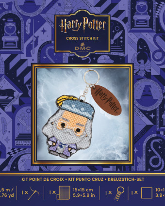 Kit Porte-Clé Point de Croix Harry Potter Dumbledore - Mercerine