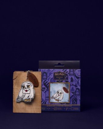 Kit Porte-Clé Point de Croix Harry Potter Hedwige - Mercerine