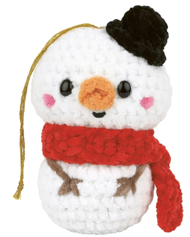Kit de Crochet Amigurumi Noël Sven le Bonhomme de Neige - DMC - Mercerine