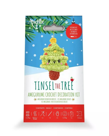 Kit de Crochet Amigurumi Tinsel le Sapin de Noël - DMC - Mercerine
