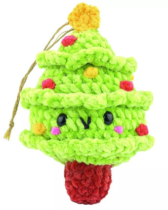 Kit de Crochet Amigurumi Tinsel le Sapin de Noël - DMC - Mercerine