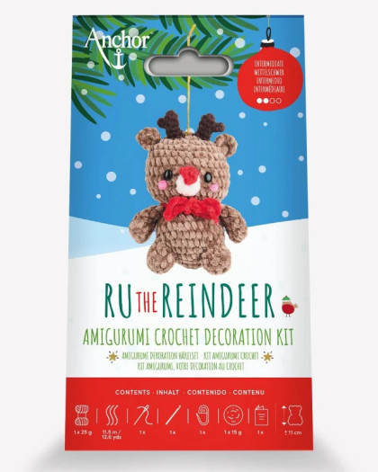Kit de Crochet Amigurumi Noël Ru le Renne - DMC - Mercerine