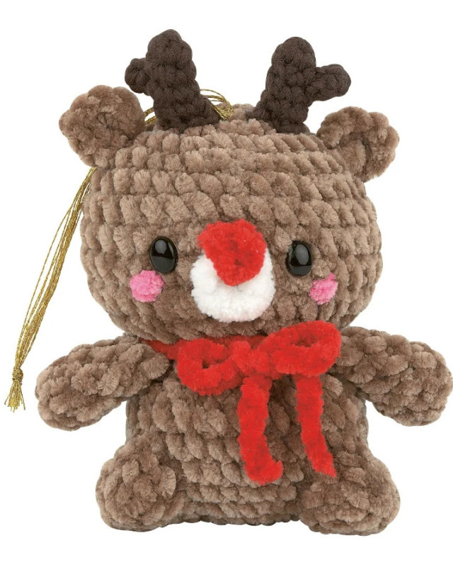 Kit de Crochet Amigurumi Noël Ru le Renne - DMC - Mercerine