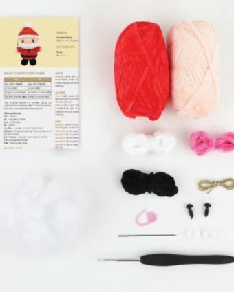 Kit de Crochet Amigurumi Le Père Noël - DMC - Mercerine