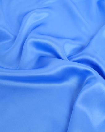 Satin de soie Bleu de France - Mercerine