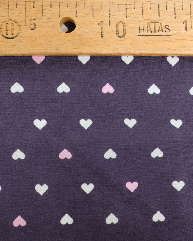Popeline de coton MultiCoeur Violet - Mercerine
