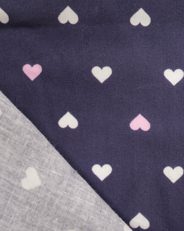 Popeline de coton MultiCoeur Violet - Mercerine