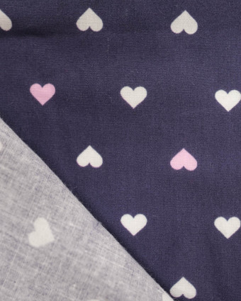 Popeline de coton MultiCoeur Violet - Mercerine