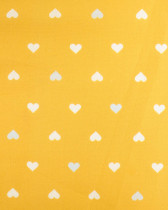 Popeline de coton MultiCoeur Jaune Moutarde