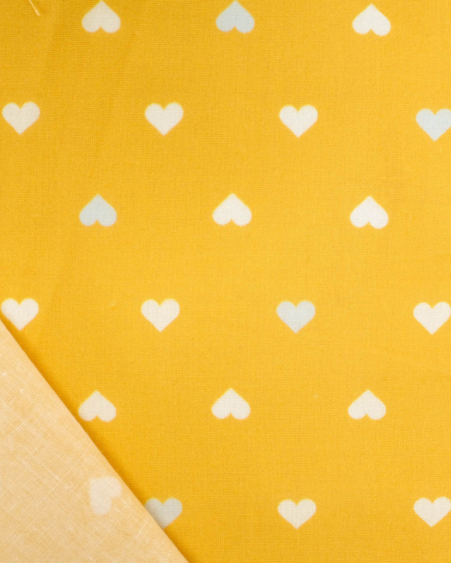 Popeline de coton MultiCoeur Jaune Moutarde - Mercerine