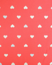 Popeline de coton MultiCoeur Fraise