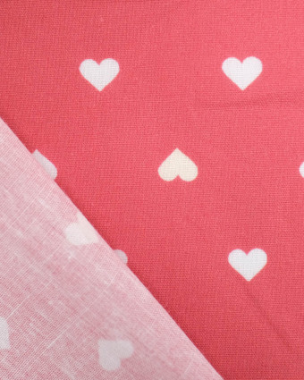 Popeline de coton MultiCoeur Vieux Rose - Mercerine