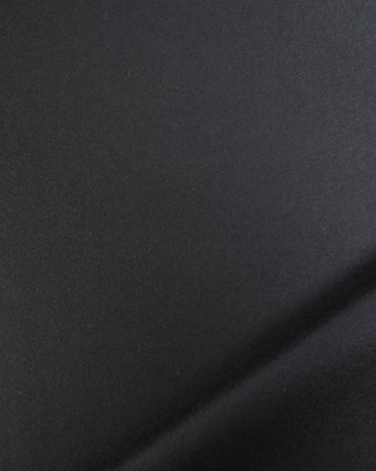 Tissu  Lainage 100% Laine Noir Uni - Mercerine