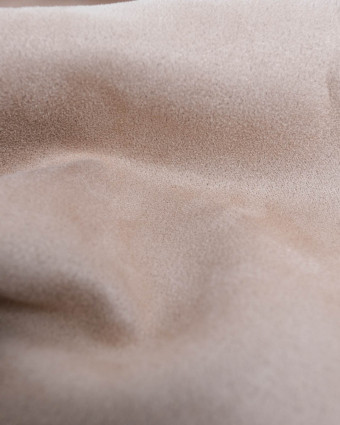 Tissu Suédine Envers Fourrure Beige - Mercerine