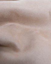 Tissu Suédine Envers Fourrure Beige