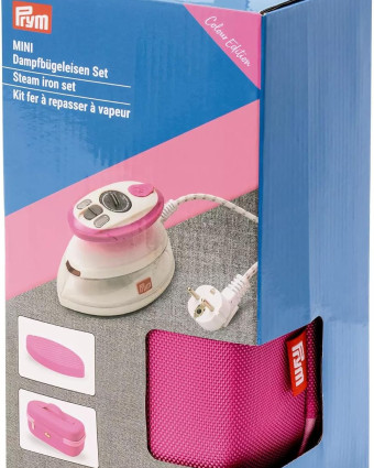 Kit Mini Fer à Repasser à Vapeur Rose - Prym - Mercerine