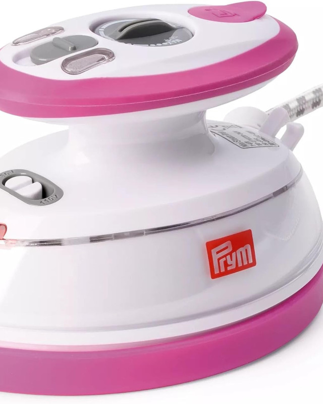 Kit Mini Fer à Repasser à Vapeur Rose - Prym - Mercerine