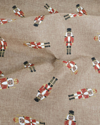Toile de Jute Noël Casse Noisette Scintillant - Mercerine