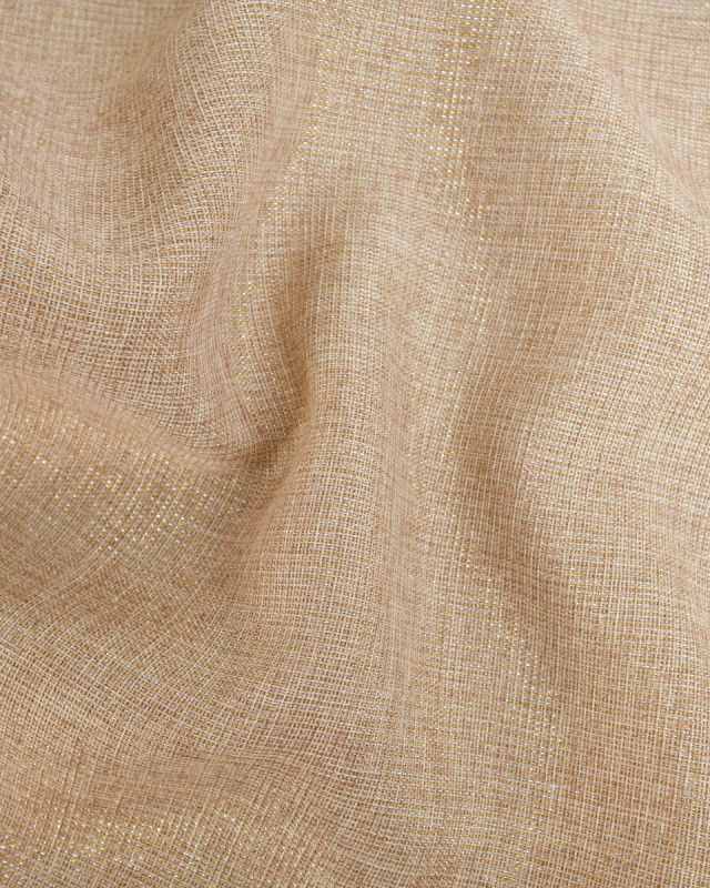 Toile de Jute Noël Scintillant Fond Naturel - Mercerine
